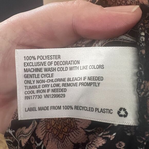 Womens SZ S Boho Flowy Long Duster Cardigan Kimono Floral Artsy Cottagecore 70s - Picture 9 of 9